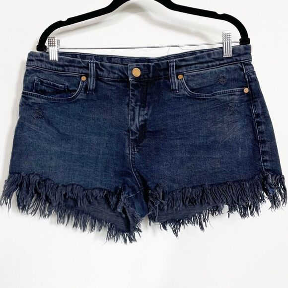BLANKNYC Shorts Womens 31 Distressed Cutoff Little Queenie Denim Jeans Blue - Picture 1 of 5